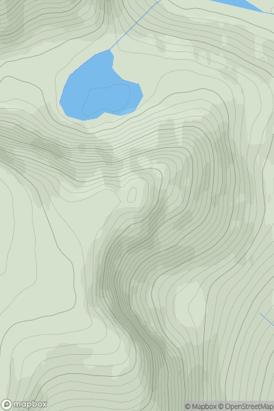 Thumbnail image for A' Chioch [Cairngorms] showing contour plot for surrounding peak